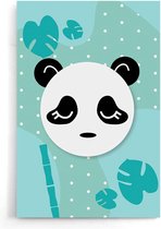 Poster Kinderkamer zonder lijst - Poster Babykamer - Jongen en Meisje - Wanddecoratie - Kinderposters - Cadeau - Safari Panda - 30 x 45 cm