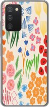 Geschikt voor Samsung Galaxy A33 5G hoesje - Bloemen - Patronen - Veldbloemen - Siliconen Telefoonhoesje