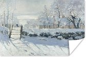 Affiche La Pie - Peinture de Claude Monet - 180x120 cm XXL