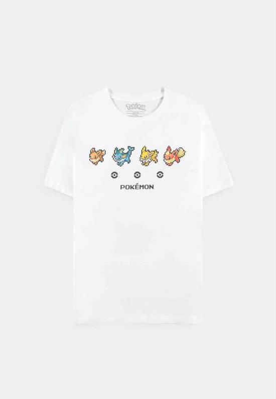 Pokémon - Eeveelutions Dames T-shirt - L - Wit
