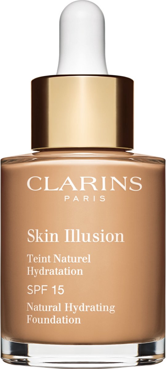 Goedkoopste Clarins Skin Illusion Teint Naturel Hydratation - SPF 15 - Foundation - 110 Honey - 30 ml