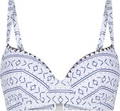 LingaDore Voorgevormde Bikini - 7117BT - Blauw/Wit Print - 44A