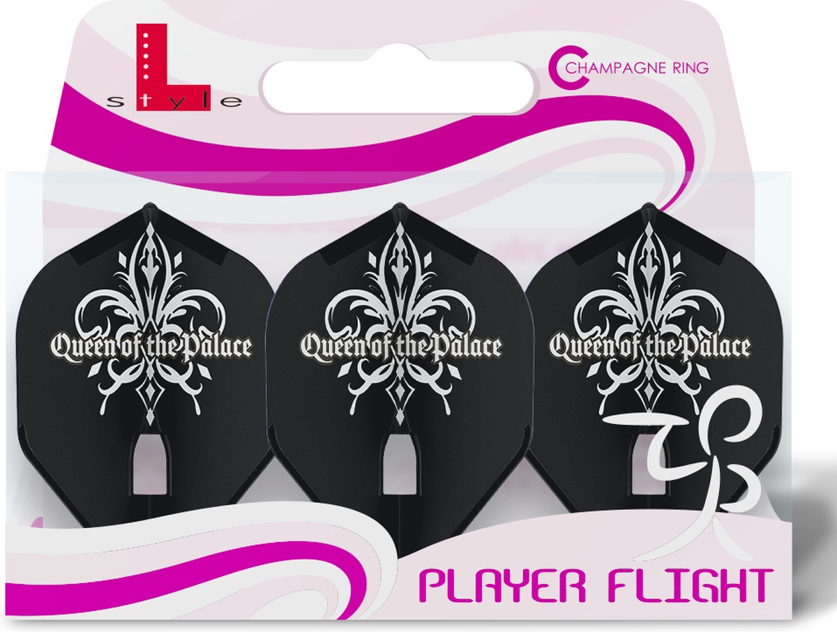 L-Style Champagne Flight L1 Standard Fallon Sherrock V3 Black - Dart Flights