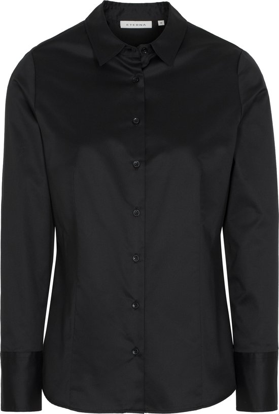 ETERNA dames blouse modern classic - zwart - Maat: