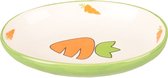 Flamingo eetpot knaagdier ozzy keramisch - 12.5cm l x 9cm b x 2.5cm h