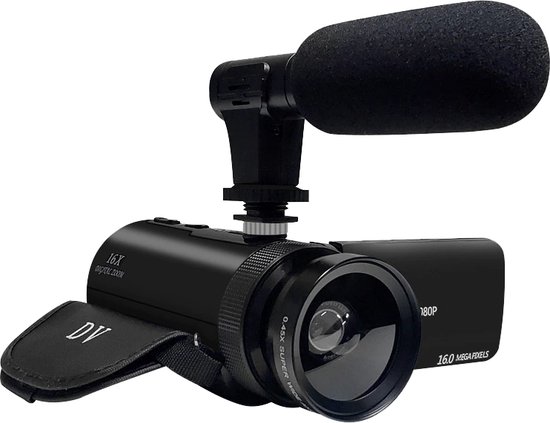 Luchtpost Productiviteit waardigheid Camcorder met microfoon - Handycam - Full HD 1080P 4K - Digitale camera  -... | bol.com