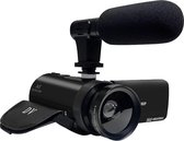 Camcorder met microfoon - Handycam -  Full HD 1080P 4K  - Digitale camera - Videotoestel - Compact - 16x zoom