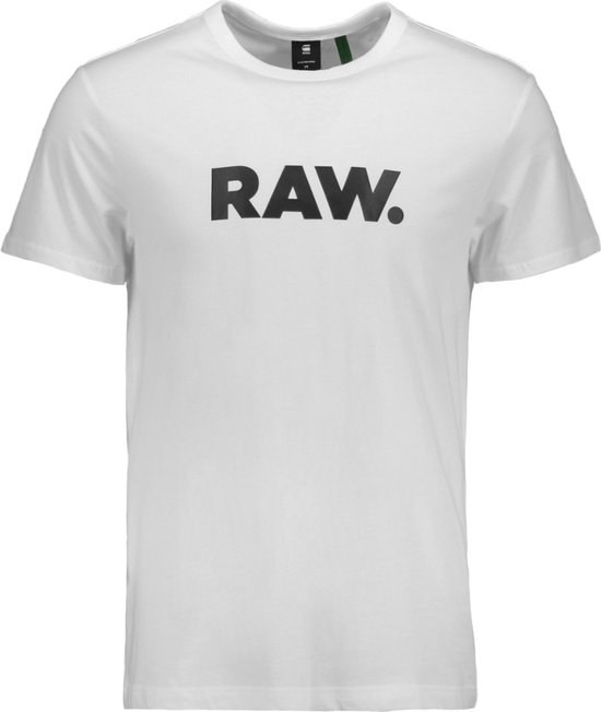 G-Star RAW T-shirt Raw. Graphic Slim T Shirt White Mannen - Maat L