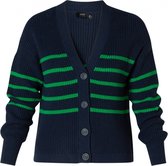 YESTA Haruko Vest - Navy/Fresh Green - maat 1(48)