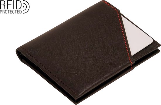 ROIK - RFID City wallet - unisex - dark brown
