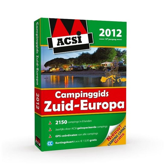 Cover van het boek 'ACSI Campinggids Zuid-Europa 2012 + ACSI Camping dvd-rom Zuid-Europa 2012' van  Nvt