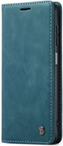Samsung Galaxy A13 Bookcase hoesje - CaseMe - Effen Blauw - Kunstleer