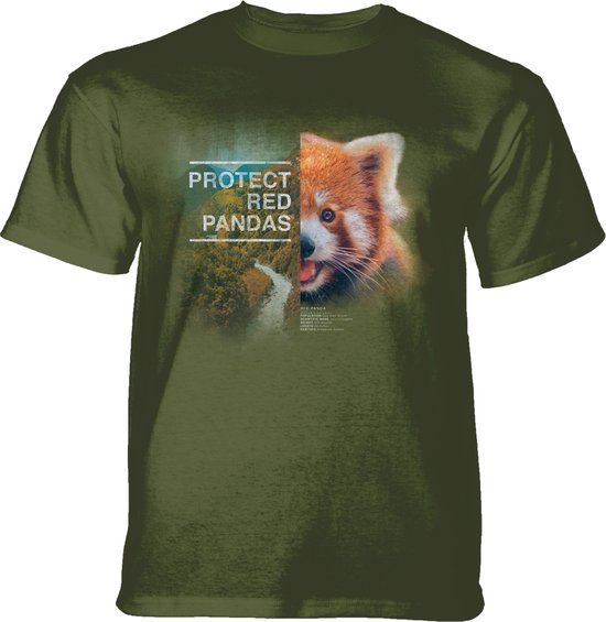 T-shirt Protect Red Panda Green M