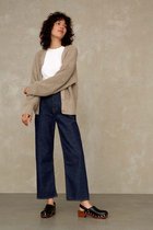 Kings Of Indigo - Liora Cropped  - Jeans - Donker Blauw - W25 X L30
