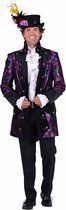Carnavalsjas heren Glitter zwart-paars