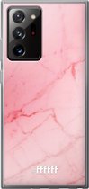 6F hoesje - geschikt voor Samsung Galaxy Note 20 Ultra -  Transparant TPU Case - Coral Marble #ffffff