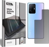 dipos I Privacy-Beschermfolie mat compatibel met Xiaomi 11T Achterkant Privacy-Folie screen-protector Privacy-Filter (expres kleiner dan het glas omdat het gebogen is)