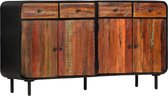 Decoways - Dressoir 140x35x76 cm massief gerecycled hout