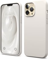 Siliconen Cremekleurig iPhone 7 / 8 / SE 2020 hoesje - iPhone hoesje gebroken wit - Siliconen Creme hoesje iPhone 7 / 8 / SE 2020 - iPhone hoesje