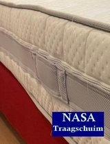 Aloe Vera - Eenpersoons Matras 3D -MICRO POCKET Nasa traagschuim 7 ZONE 25 CM - Met handgrepen en Biez - 90x200/25