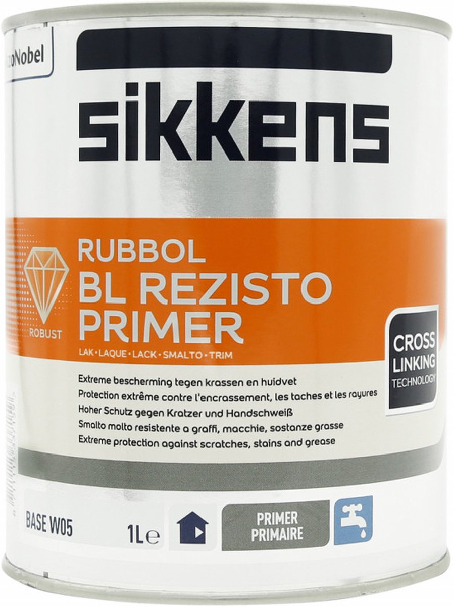Sikkens-Rubbol-BL Rezisto Primer-Ral 9001 Cremewit-2,5 liter Ral 9001 Cremewit - - Watergedragen grondverf - - - Mat - – foto 3