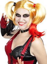 FUNIDELIA Harley Quinn Arkham City pruik voor vrouwen - Geel