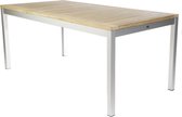 Quadrat tafel - teak - Aluminium natuur - 180 x 90 cm