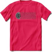 Blockchain - Crypto T-Shirt Kleding Cadeau | Dames / Heren / Unisex | Bitcoin / Ethereum shirt | Grappig Verjaardag kado | BTC Tshirt Met Print | - Roze - L
