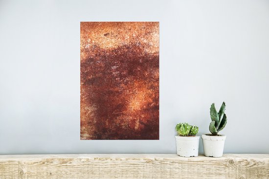 Assiette Affiche - Rouille - Métal - 20x30 cm