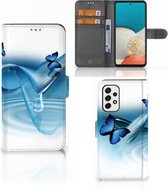 GSM Hoesje Geschikt voor Samsung Galaxy A53 Telefoonhoesje Portemonnee Vlinders