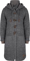 Gebreid Wollen Dames Vest van Schapenwol met Polyester Fleece voering en afneembare capuchon - SHAKALOHA - W Whistler DLX Grey XXL