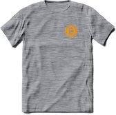 Bit-Coin - Crypto T-Shirt Kleding Cadeau | Dames / Heren / Unisex | Bitcoin / Ethereum shirt | Grappig Beleggen Verjaardag kado | Tshirt Met Print | - Donker Grijs - Gemaleerd - XXL