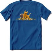 Bitcoin Bull - Crypto T-Shirt Kleding Cadeau | Dames / Heren / Unisex | Bitcoin / Ethereum shirt | Grappig Verjaardag kado | Tshirt Met Print  Prijs - Donker Blauw - L