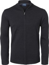 OLYMP modern fit vest wol - antraciet grijs met rits -  Maat: XXL