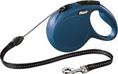 Flexi New Classic Koord - Hondenriem - Blauw - M - 8 m - (<20 kg)