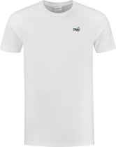 Purewhite -  Heren Slim Fit   T-shirt  - Wit - Maat M