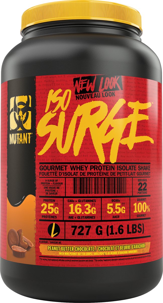 Goedkoopste Mutant Iso Surge (1.6lbs) Peanut Butter Chocolate