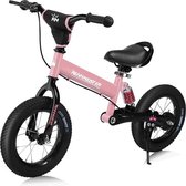 Deubois Loopfiets met vering roze
