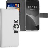 kwmobile telefoonhoesje voor Samsung Galaxy A51 - Backcover voor smartphone - Hoesje met pasjeshouder in zwart / groen / wit - design