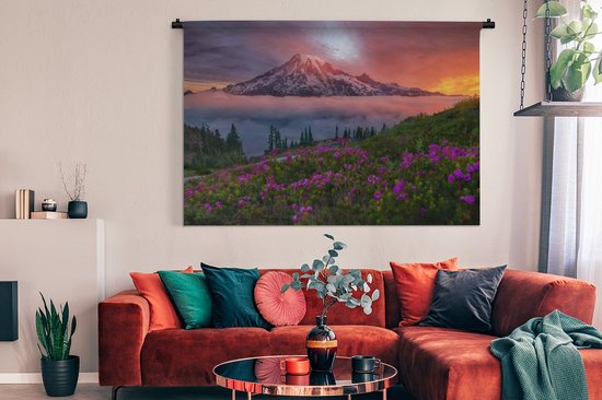 Tapisserie - Tapisserie - Paysage coloré à Washington - 180x120 cm - Tapisserie