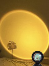 Sunset lamp - Zonsondergang Projector lamp - Zwart - USB - Fotografie - Tiktok - Mood lamp - Ochtendverlichting - Decoratieve verlichting - Sfeerverlichting - Zonsopkomst lamp