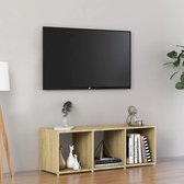 Decoways - Tv-meubel 107x35x37 cm spaanplaat sonoma eikenkleurig