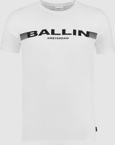 Ballin Amsterdam -  Heren Slim Fit   T-shirt  - Wit - Maat XL