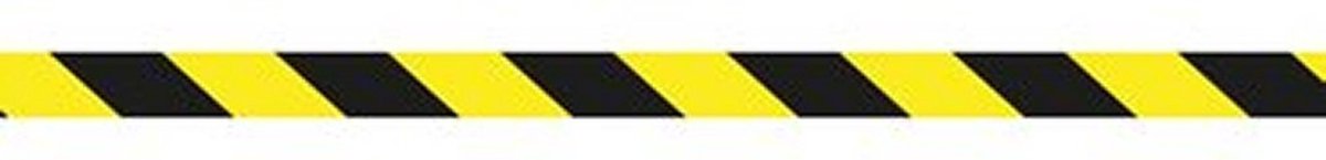 Raadhuis vloermarkeringstape - 50mm x 33m - zwart/gele tape - 3 rol - RD-351142-3