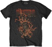 Pantera Heren Tshirt -XL- Goddamn Whiskey Zwart