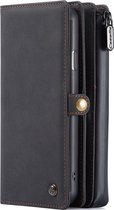 Apple iPhone SE (2020) Hoesje - Caseme - Serie - Kunstlederen Bookcase / 2in1 Case - Zwart - Hoesje Geschikt Voor Apple iPhone SE (2020)
