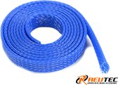 Revtec - Kabel beschermhoes - Gevlochten - 10mm - Blauw - 1m