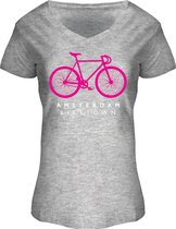 Fox Originals Dames Amsterdam Fiets T-shirt S