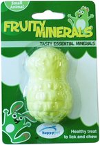 Happy Pet Fruity Mineral Ananas - Mineraalblok - 7 x 4.5 x 2.5 cm