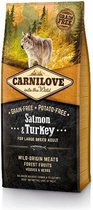 Carnilove Grain Free Salmon & Turkey Adult Large Breed 12 kg - Hond